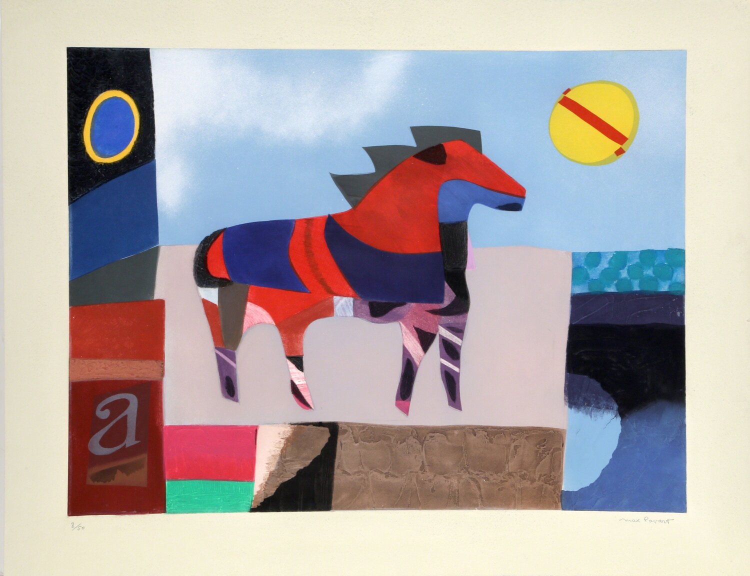 The Red Horse Max Papart Stampa in vendita