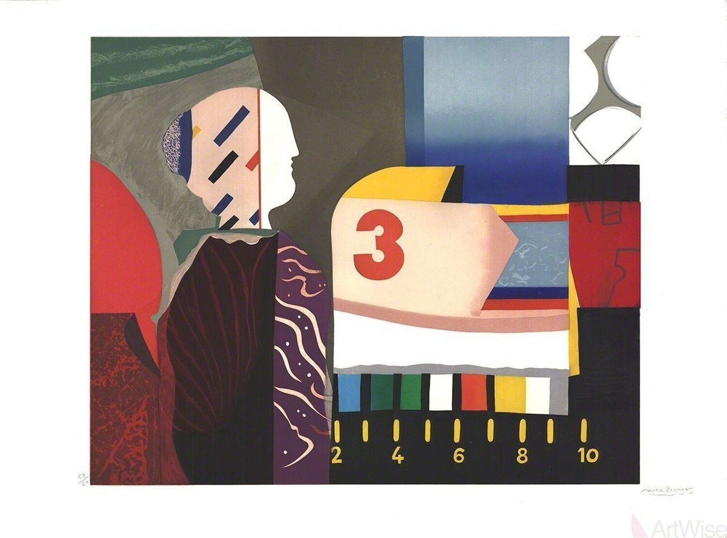 Chromatic Composition Max Papart Afdruk te koop