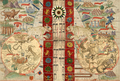 Celestial Compass (Rosa Nautica) von Cecilia Paredes, Textil kaufen auf Singulart