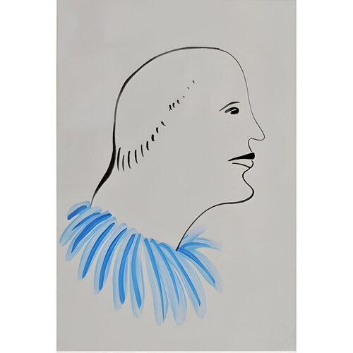 Untitled Blue di Nicolas Party, Stampa in vendita su Singulart