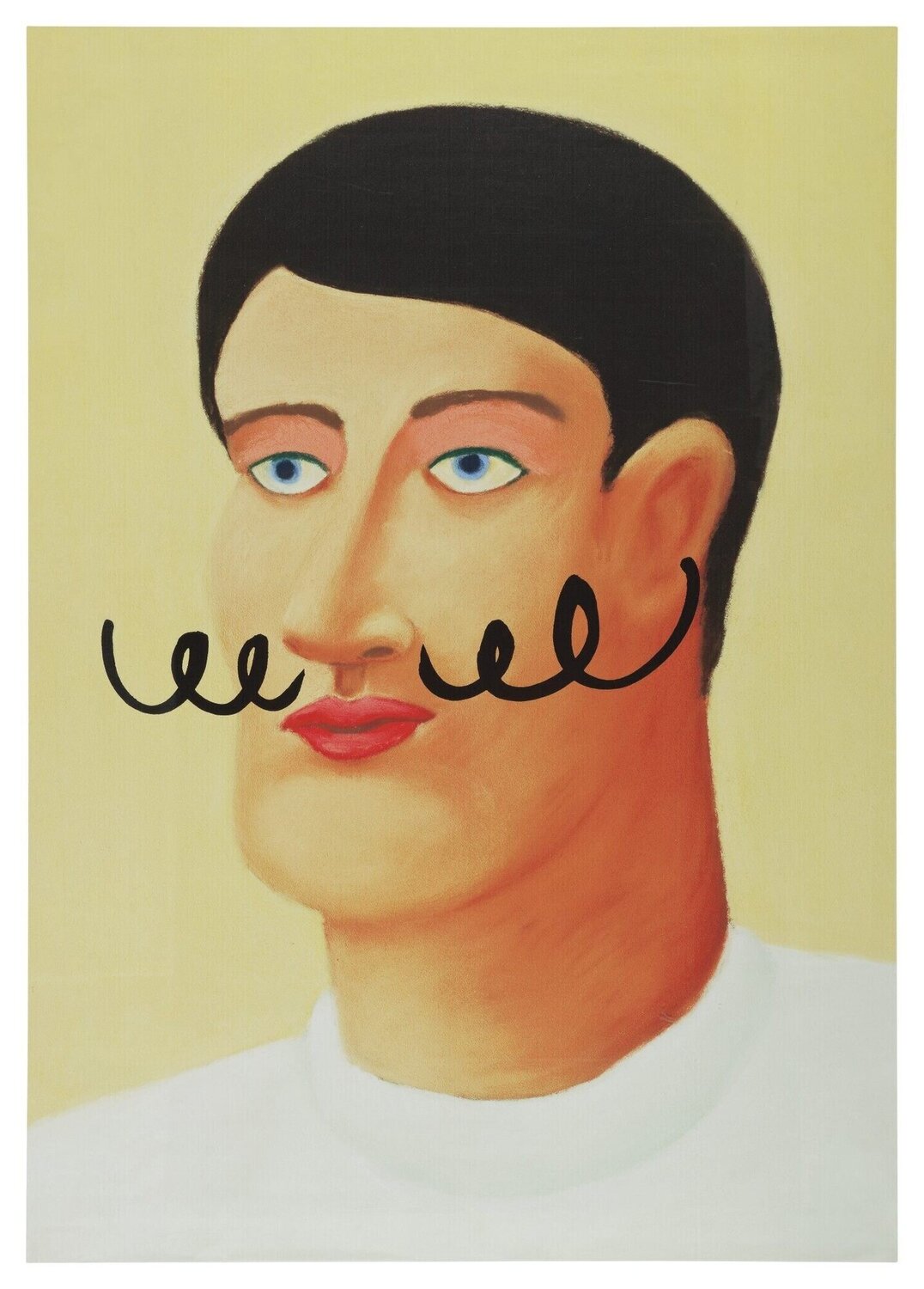 Portrait With A Mustache Nicolas Party
