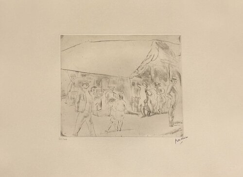 Scène de rue à Miami di Jules Pascin, Stampa in vendita su Singulart