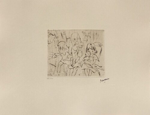 105 - Trois petites filles di Jules Pascin, Stampa in vendita su Singulart