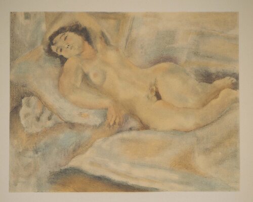 Nu lascif, Lithographie signée by Jules Pascin, Print for Sale on Singulart