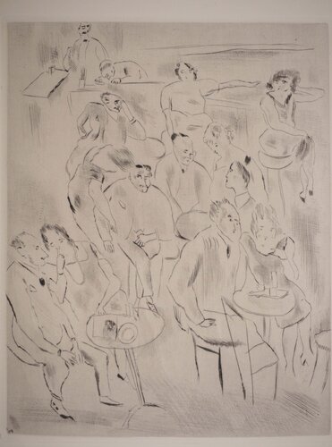 Au bal, Gravure originale di Jules Pascin, Stampa in vendita su Singulart
