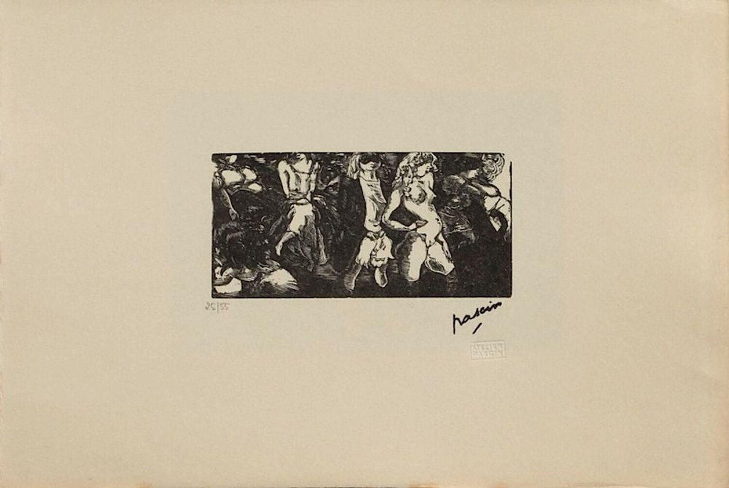 Filles de la nuit Jules Pascin Stampa in vendita