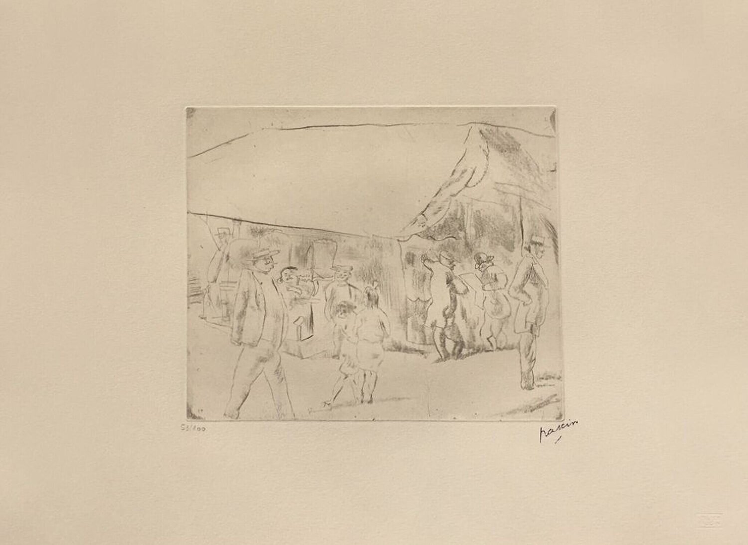 Scène de rue à Miami Jules Pascin Druck zu verkaufen