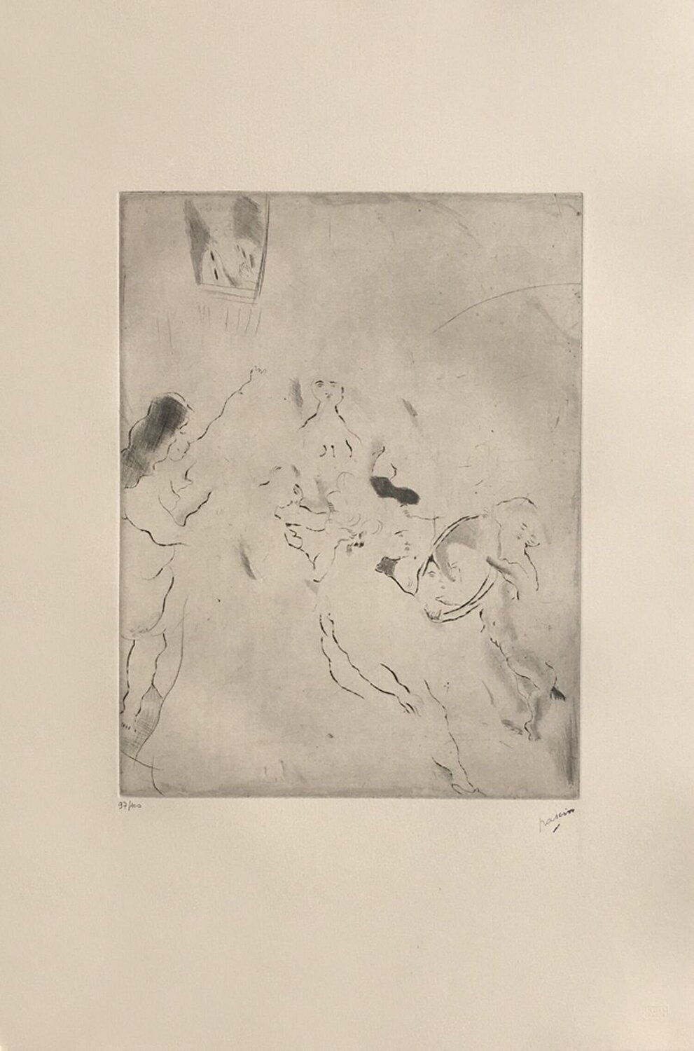 Toilette de Bethsabée Jules Pascin Druck zu verkaufen