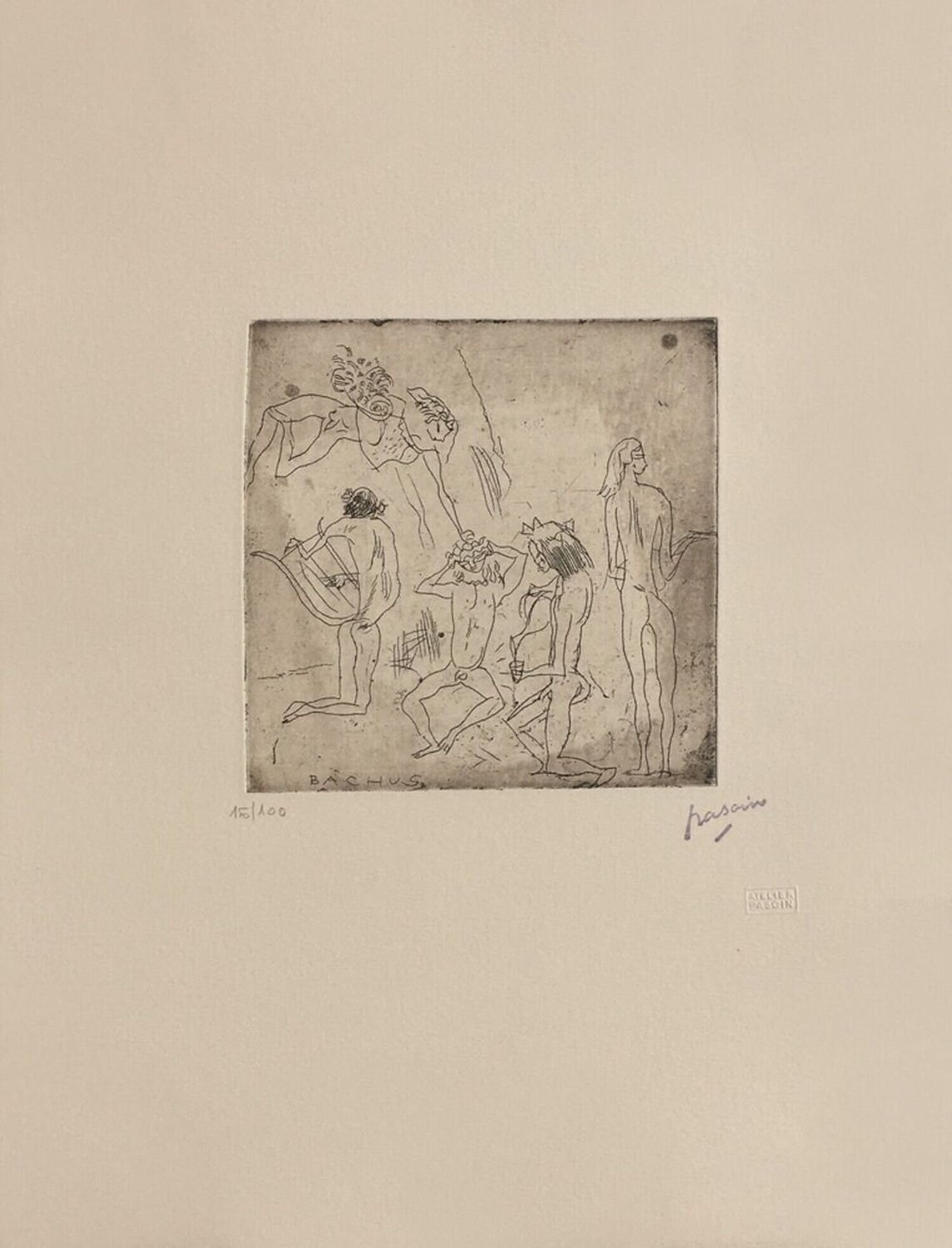 Bacchus II Jules Pascin Stampa in vendita