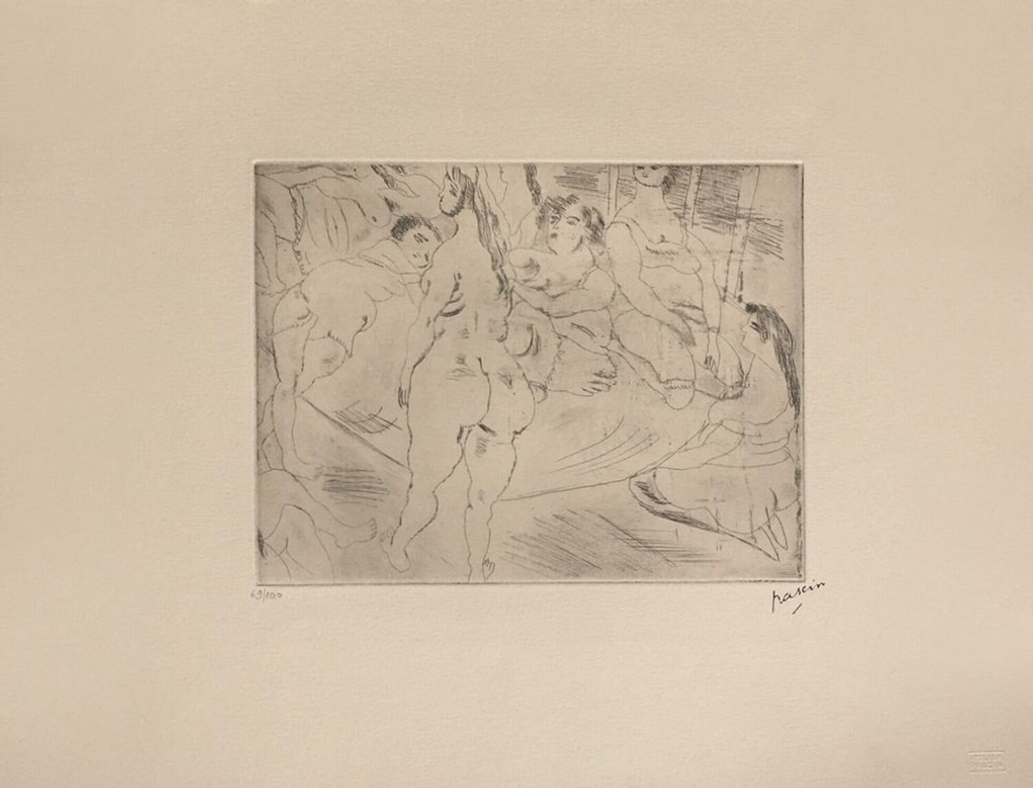 Les amies Jules Pascin Stampa in vendita