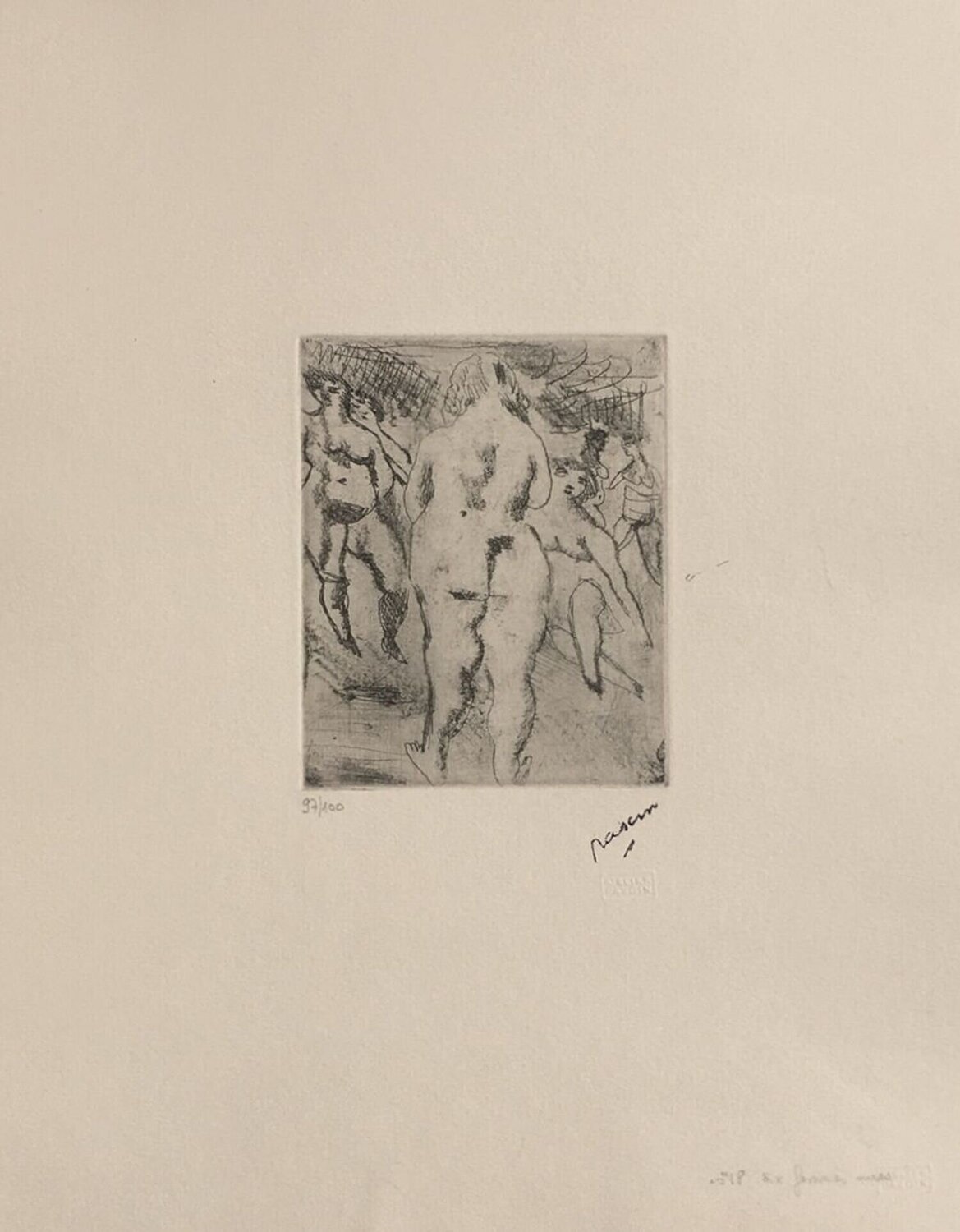 Six femmes nues Jules Pascin Druck zu verkaufen