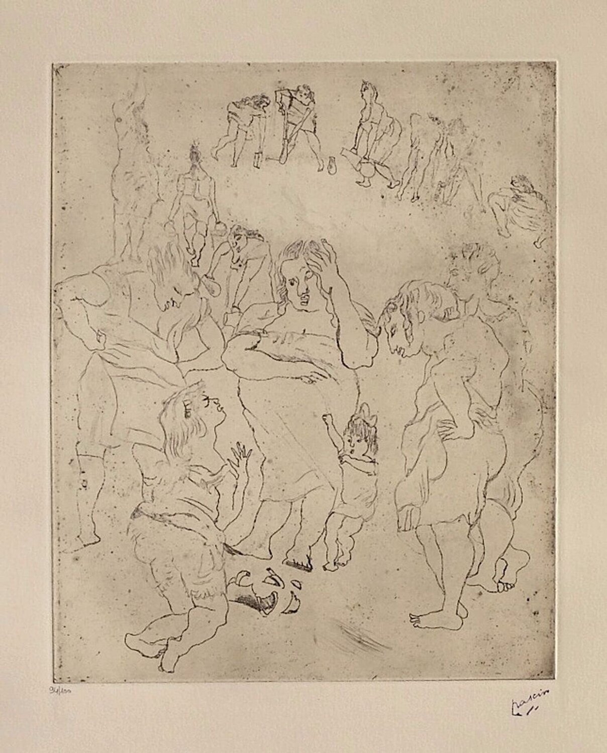 161 - La cruche cassée Jules Pascin Druck zu verkaufen