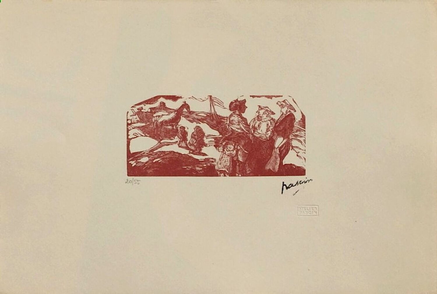 La zone Jules Pascin Print for sale