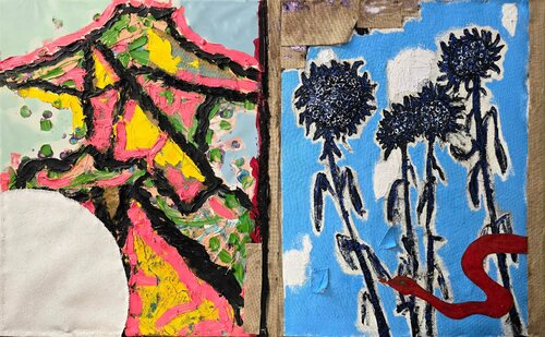 Mars aux tournesols di Pasturo, Pittura in vendita su Singulart