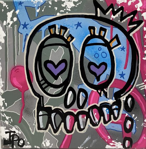 Grey Skull by Jonathan Paul, Painting for Sale on Singulart
