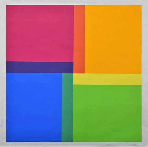 Geometric Composition by Richard Paul Lohse, Print for Sale on Singulart
