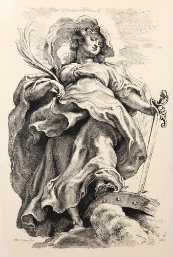Sainte Catherine by Peter Paul Rubens, Print for Sale on Singulart