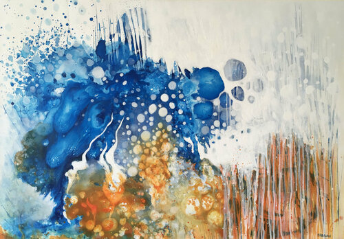 Thoughtful process by Effat Pourhasani, Painting for Sale on Singulart