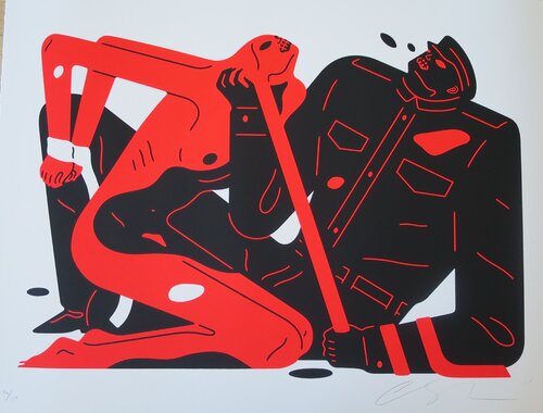 Talk Talk Talk (white) van Cleon Peterson, Afdruk te koop op Singulart