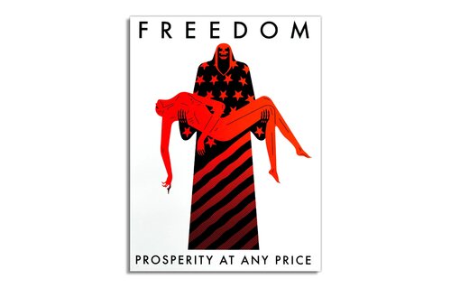 FREEDOM, PROSPERITY AT ANY PRICE van Cleon Peterson, Afdruk te koop op Singulart