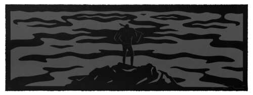 The Seeker - Black on Black van Cleon Peterson, Afdruk te koop op Singulart