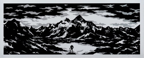 The Reflection - White van Cleon Peterson, Afdruk te koop op Singulart