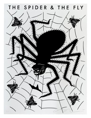 The Spider & The Fly - White van Cleon Peterson, Afdruk te koop op Singulart