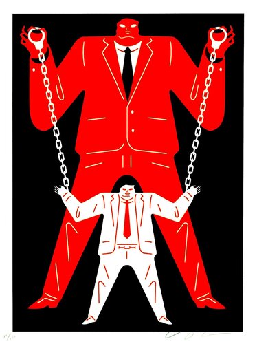 Little Man Big Man / Mueller - Red van Cleon Peterson, Afdruk te koop op Singulart