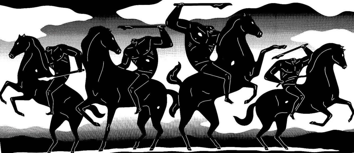 The Four Horseman Cleon Peterson Stampa in vendita