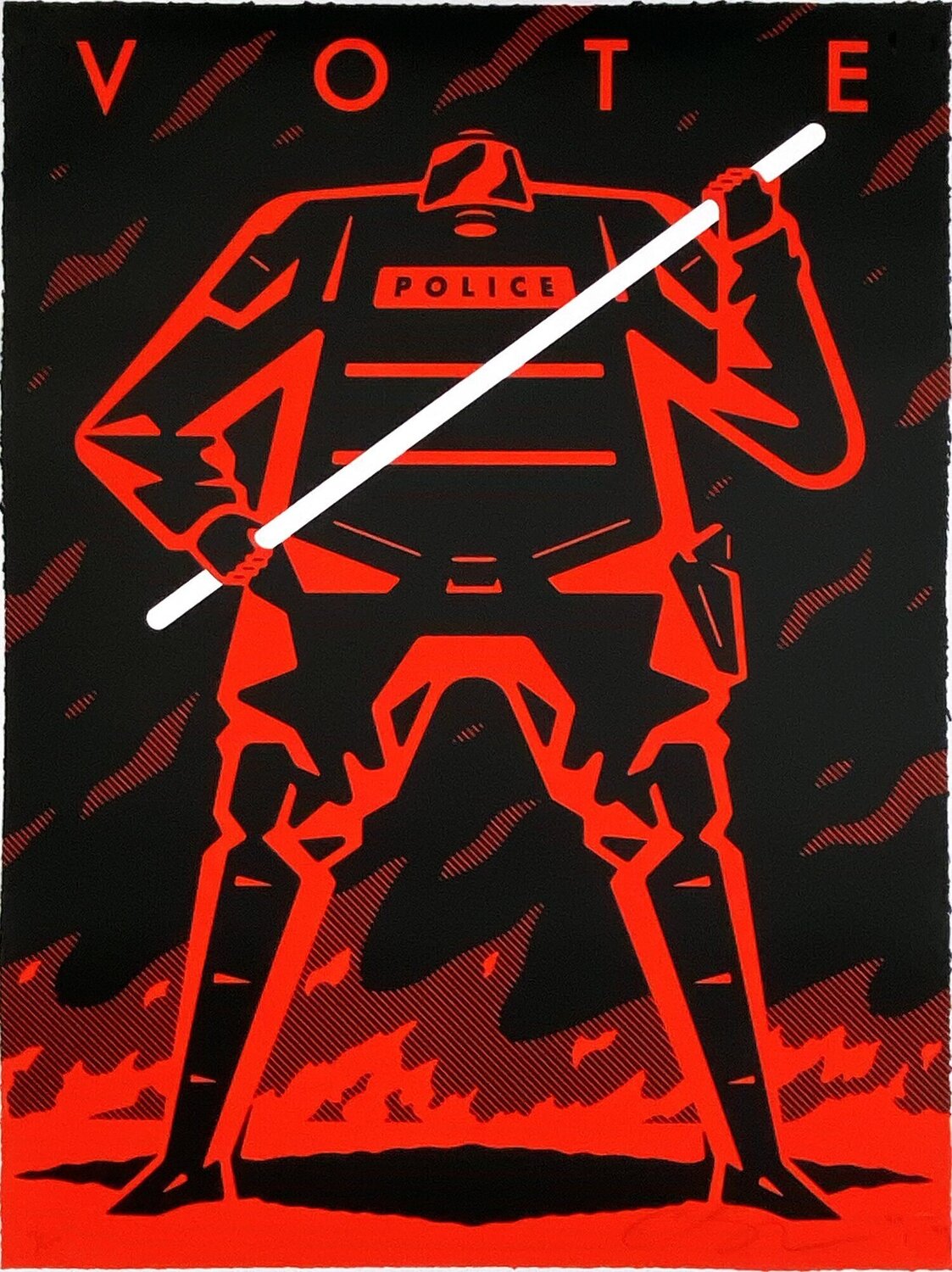 Vote - Red Cleon Peterson Stampa in vendita