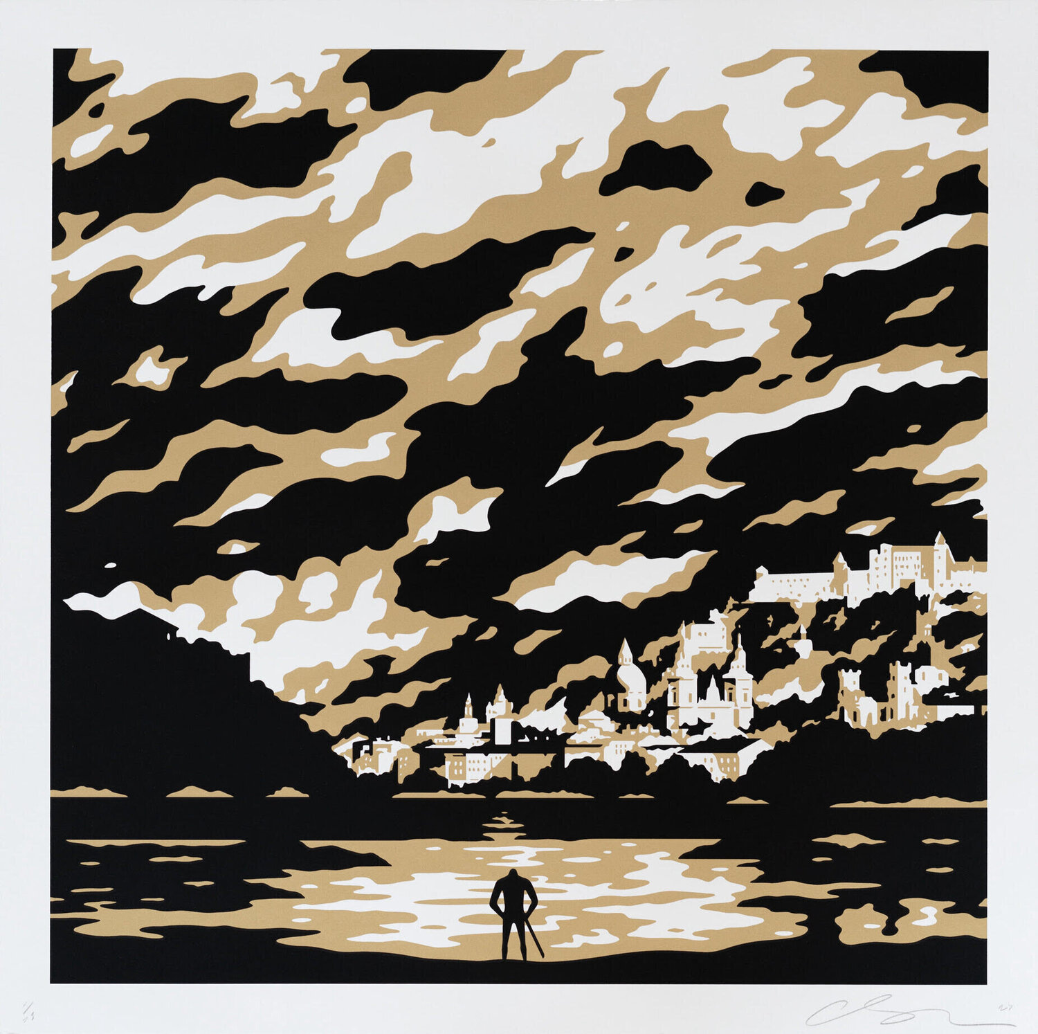 The Burning City - Day Cleon Peterson Stampa in vendita