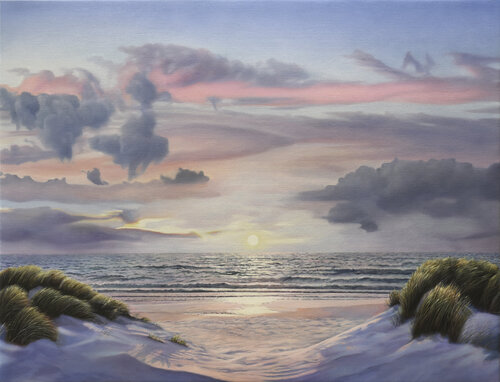 Syltimpression No. 10 - Sonnenuntergang an der Sturmhaube van Jean-Pierre Kunkel, Schilderij te koop op Singulart