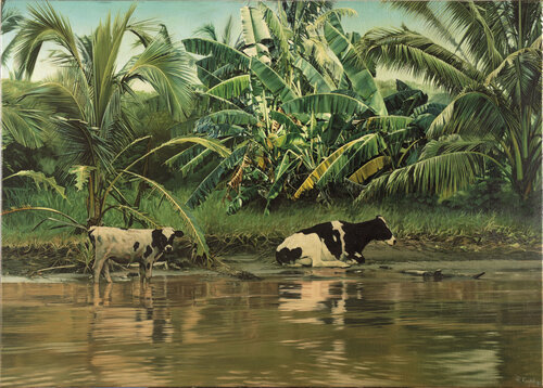 Kühe im Urwald von Jean-Pierre Kunkel, Malerei kaufen auf Singulart