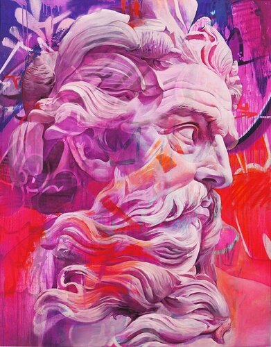 Orphic Hymn to Poseidon – Edition Magenta von PichiAvo, Druck kaufen auf Singulart