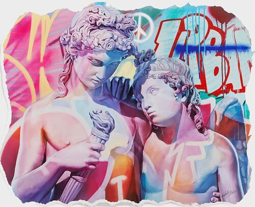 Cupid and Hymen diaspasis by PichiAvo, 인쇄 for Sale on Singulart