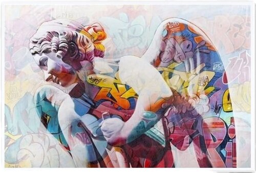 Eros lefkos + UV light by PichiAvo, 인쇄 for Sale on Singulart