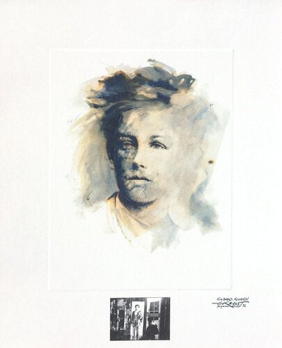 Rimbaud variations V van Ernest Pignon-Ernest, Afdruk te koop op Singulart