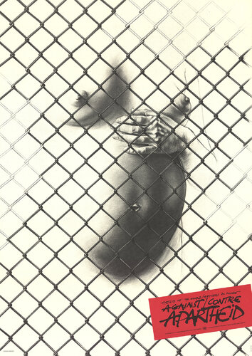 Against Apartheid - 1983 Offset Lithograph 33.25" x 23.5" by Ernest Pignon-Ernest, Print for Sale on Singulart