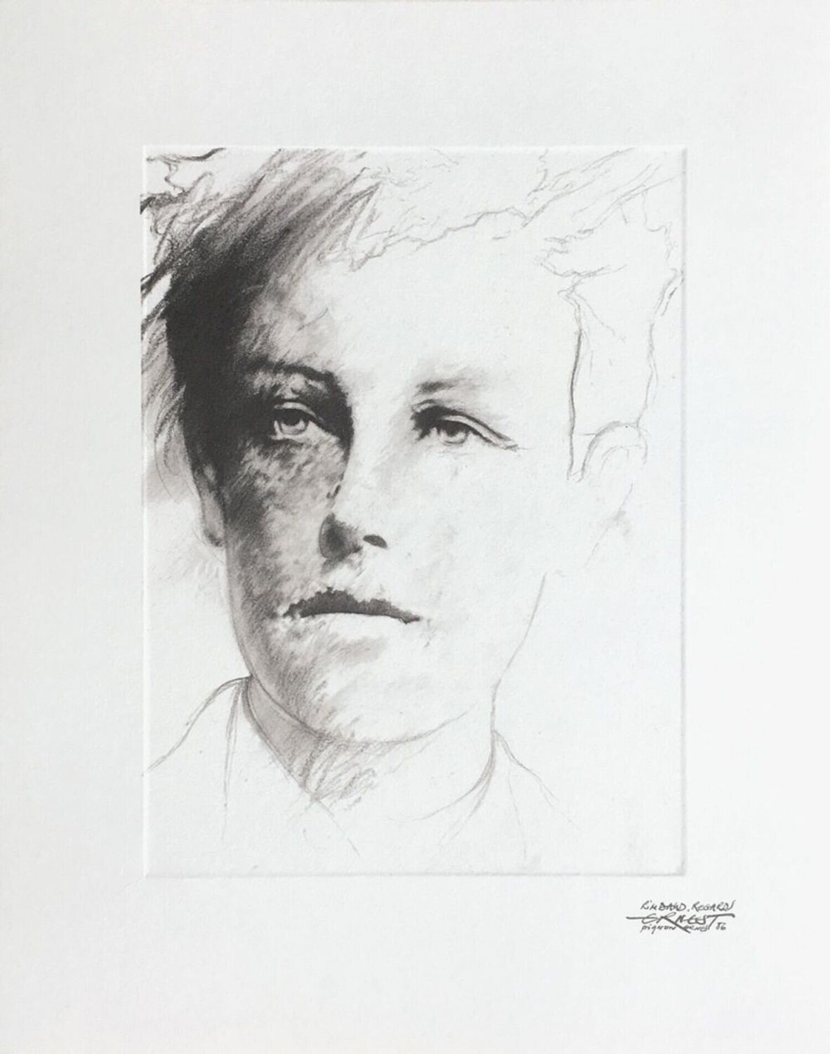 Rimbaud variations XII Ernest Pignon-Ernest Druck zu verkaufen