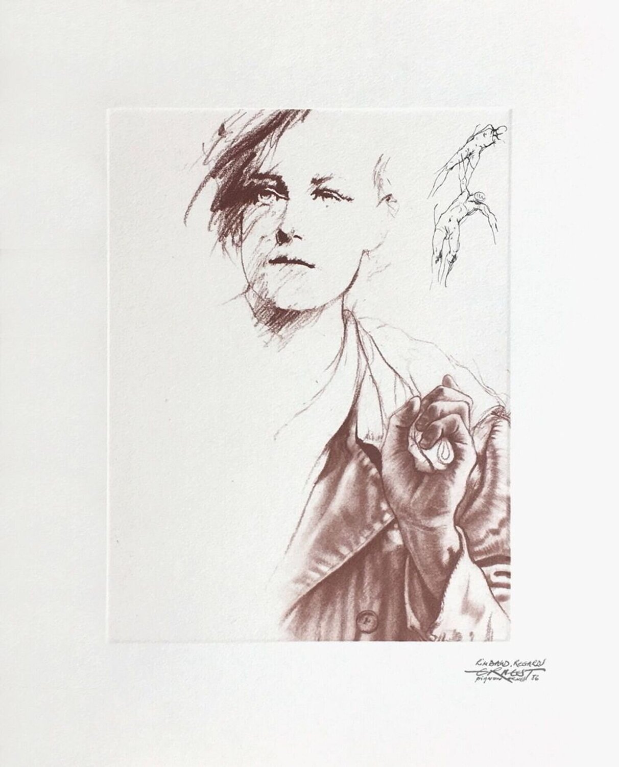 Rimbaud variations XI Ernest Pignon-Ernest Stampa in vendita