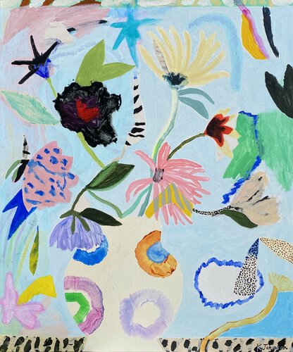 Bermuda Blooms by Kaitlin Johnson, Painting for Sale on Singulart