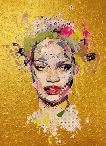 Rihanna Gold von Alea Pinar Du Pre, Malerei kaufen auf Singulart