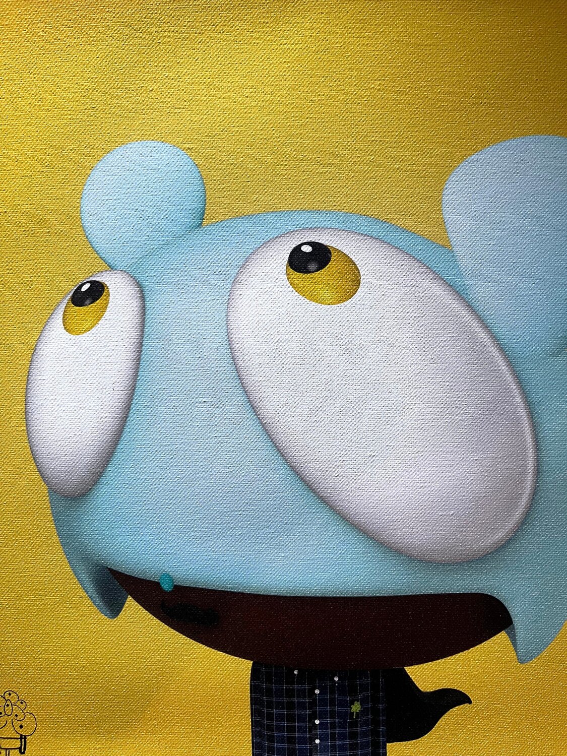 “Burn Me To Be Real !” Edgar Plans Originalgemälde zu verkaufen