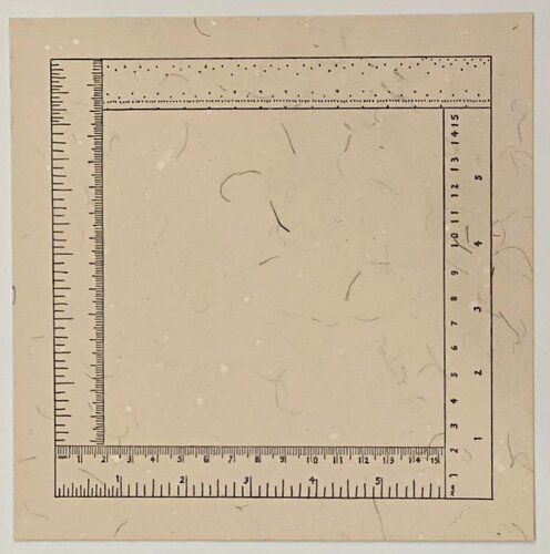 Six Inches Four Ways, in the original colophon envelope by Sylvia Plimack Mangold, Print for Sale on Singulart