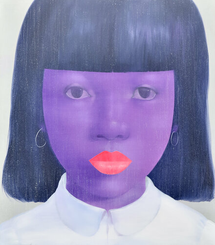 Purple gal by Attasit Pokpong, Painting for Sale on Singulart