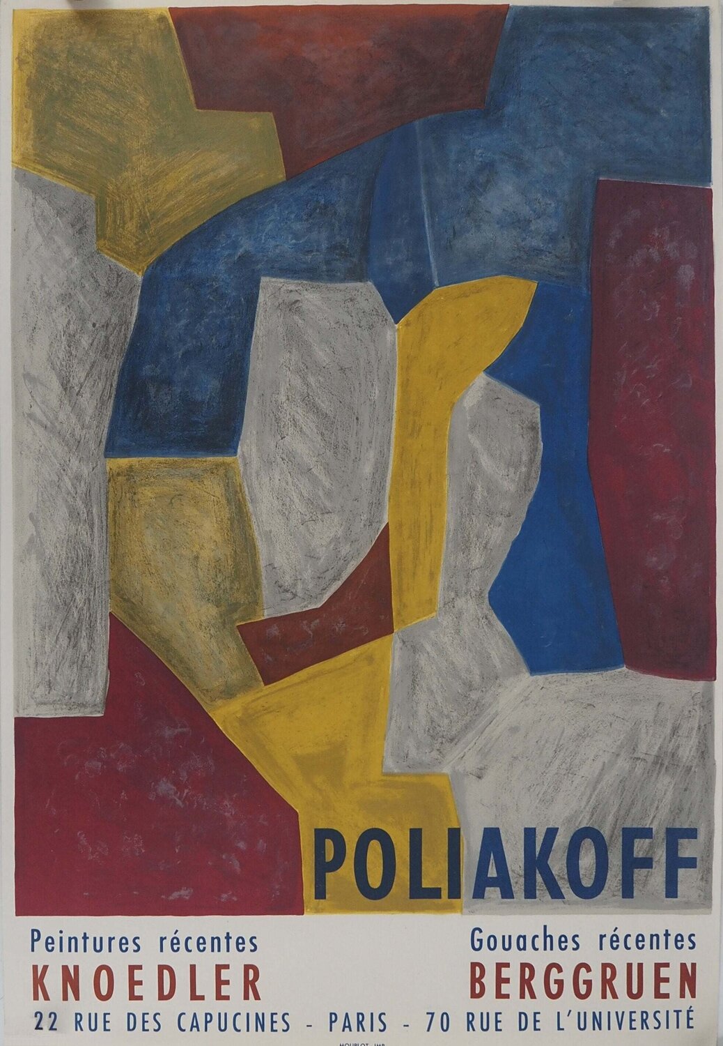 Peintures et Gouaches récentes Serge Poliakoff Édition à vendre