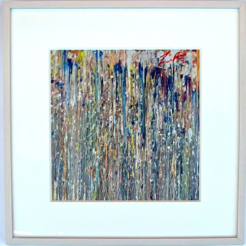 Larry Poons exhibition card - Hand Signed by Larry Poons by Larry Poons, Print for Sale on Singulart