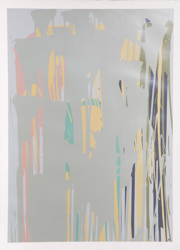 Yellow, Blue, Grey by Larry Poons, Print for Sale on Singulart