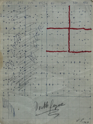 Double Fugue by Larry Poons, 종이 for Sale on Singulart