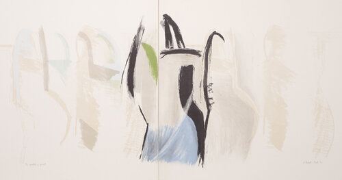Abstract Composition (diptych) von Joanna Pousette-Dart, Druck kaufen auf Singulart